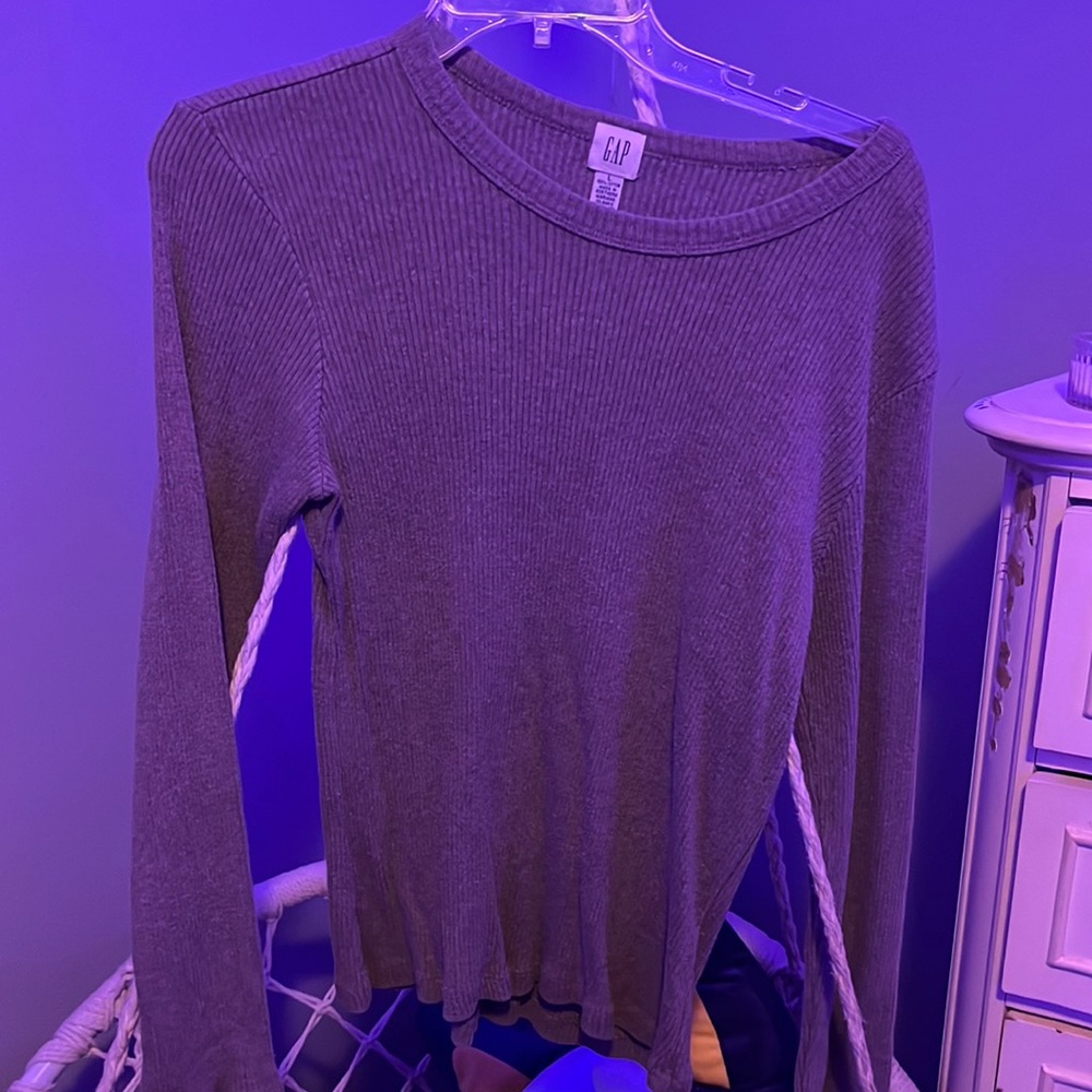 gap brown off the shoulder sweater